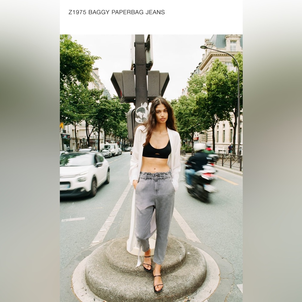 Baggy paperbag jeans
